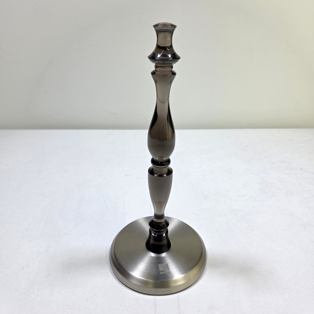 Umbra Paper Towel Holder Silver Smoke Gray Luciano Lorenzatti Modern Minimalist